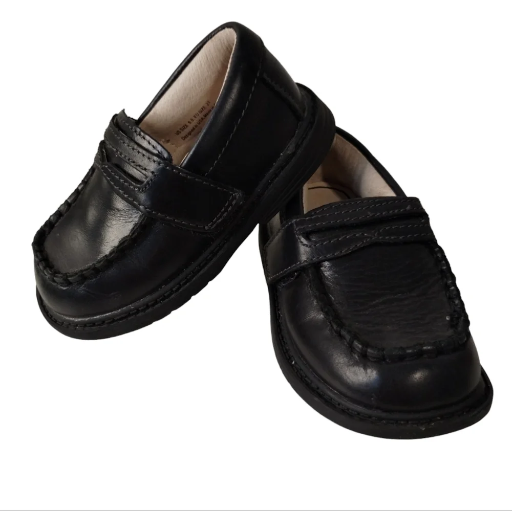 PEDIPED FLEX Fix System toddler Loafer 5.5 Black‎